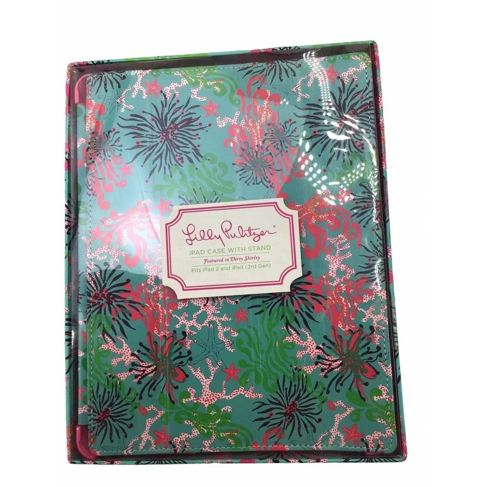Lilly Pulitzer iPad Cover Case Fits iPad 2, iPad 3rd Gen, Coral Design NIB